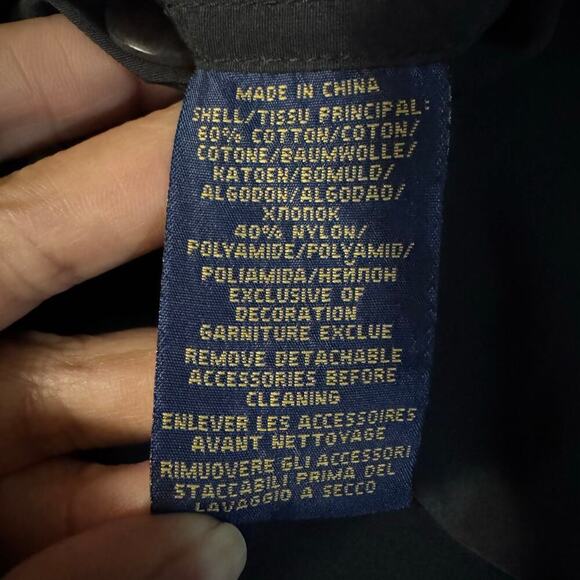 Polo Ralph Lauren Anorak Utility Full Zip Hooded Men’s Jacket Size 1X Big Black - Picture 9 of 11